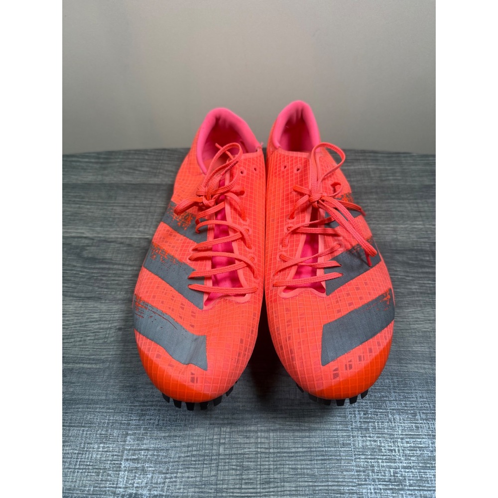 Adidas Adizero Track Spikes Mens Size 13 Orange and Pink Racing Cleats Shoes